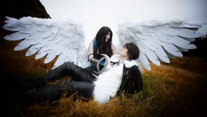 Terrace outside shop window with green plants and pink tree on night street